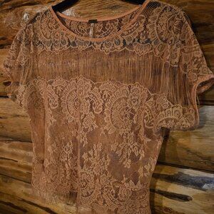 Light Pink Lacey Top